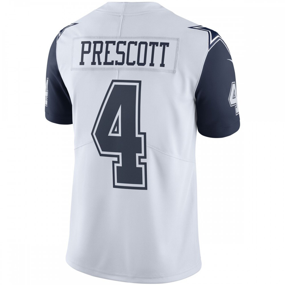 Dak Prescott Nike Dallas Cowboys Color Rush Vapor Limited Jersey - White-Profan Arena